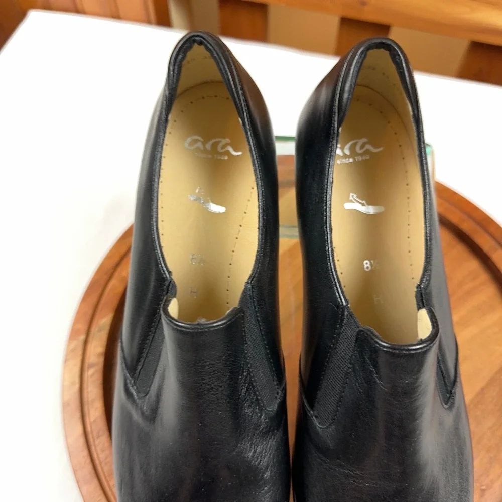 Ara black leather